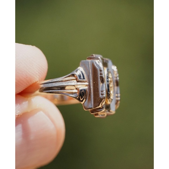 Vintage 10k Solid Yellow Gold Women's 1955 Class Ring Josten St Joseph's Academy - Picture 2 of 9